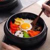 Hitzebeständiger Auflauf-Tontopf 16cm Größe Keramik Suppentopf Suppentopf Koreanischer Steintopf Bibimbap