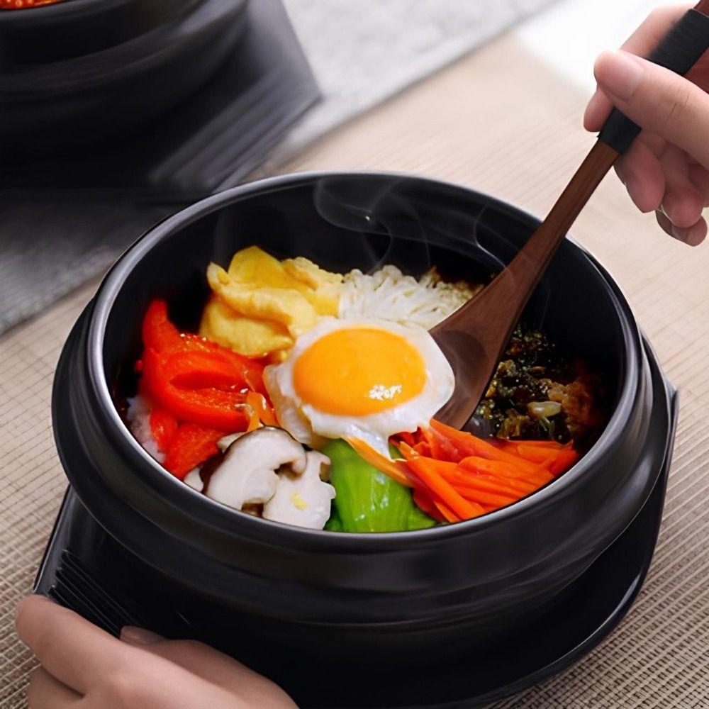 Hitzebeständiger Auflauf-Tontopf 16cm Größe Keramik Suppentopf Suppentopf Koreanischer Steintopf Bibimbap