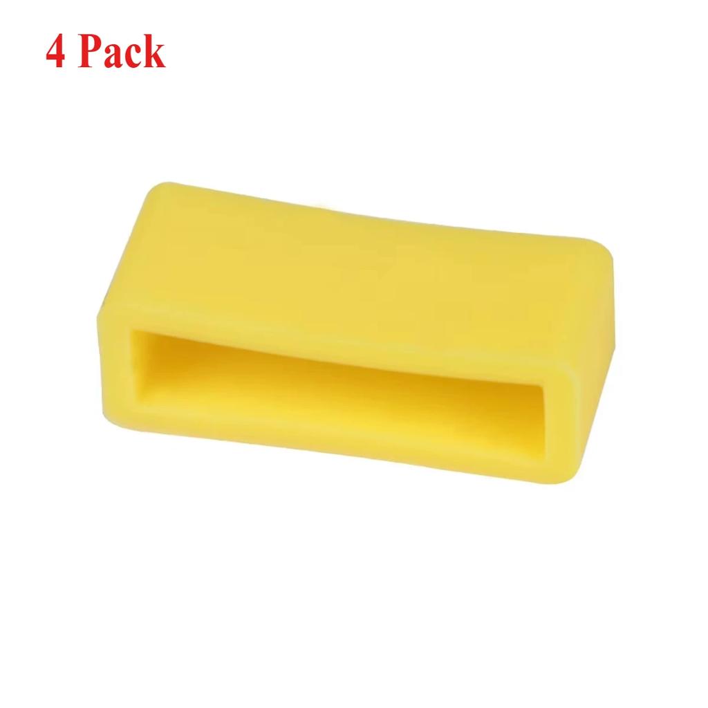 4pcs Silicone Strap Ring 12 14 16 17 18 19 20 22 24 26mm Waterproof Loops Security Holder Watch Accessories Rubber Band Keeper