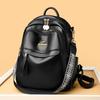 PU Backpack Women's Outdoor Travel Backpack Large Capacity Student Schoolbag