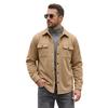 Men S Solid Color Casual Turn Down Collar Single Breasted Long Sleeve Jacket