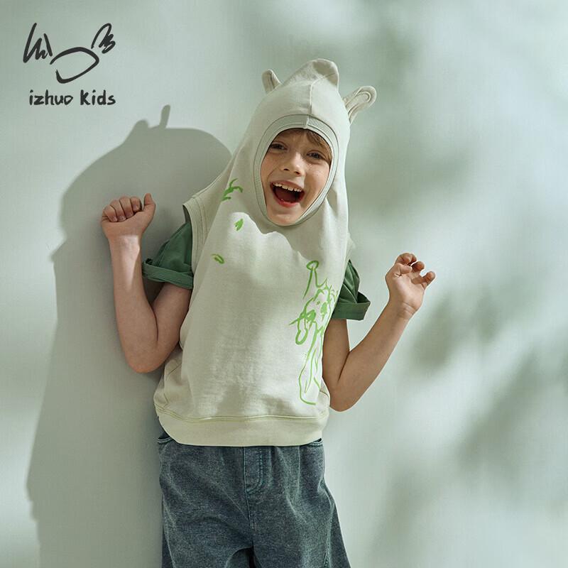 Xiaorizhe Kids  Printed 100% Cotton Tank Top 140cm