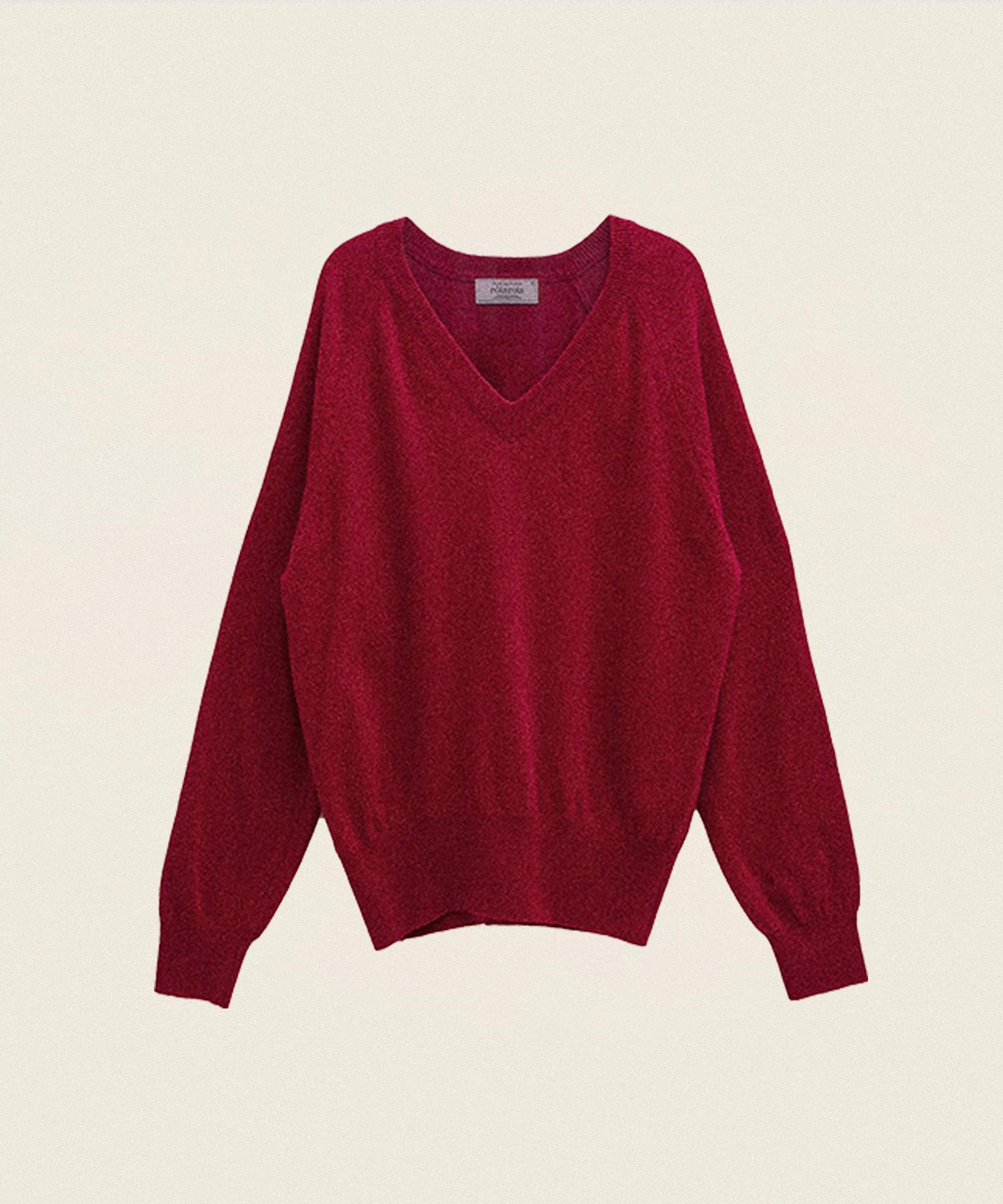Lora Lora Rola V Neck Knit Red Red/Free