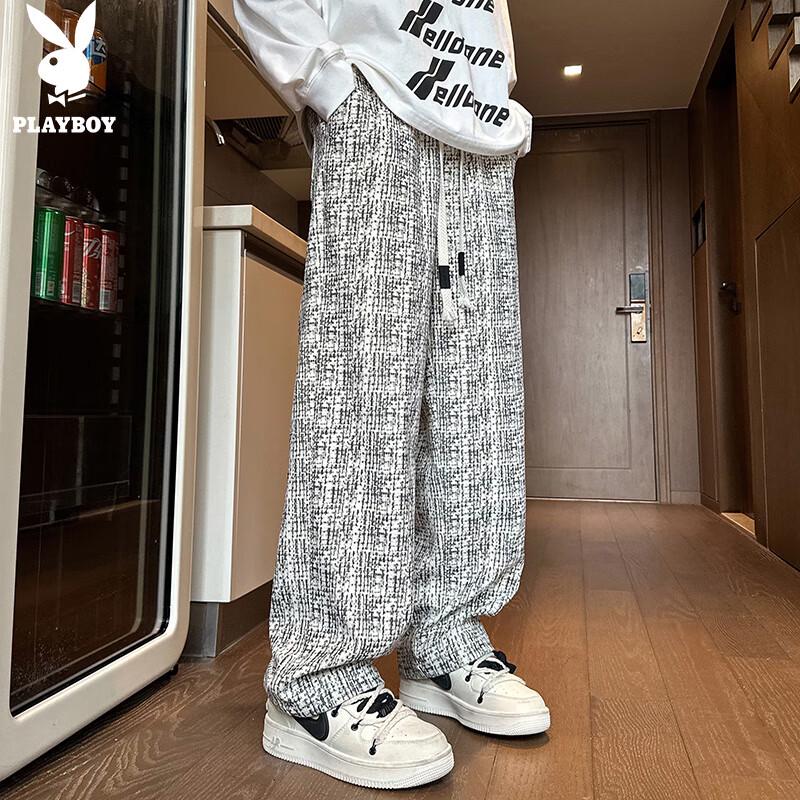 PLAYBOY Men's Autumn/Winter Loose Straight-Leg Casual Pants