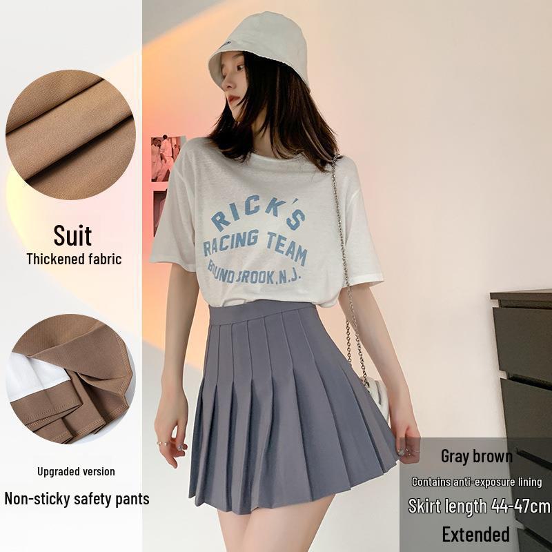 JK Hoge Taille Geplooide Zwarte Rok: Sexy & Anti-Rimpel Zomerstijl voor Vrouwen