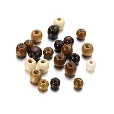 100 teile/los Holz Bernstein Perlen 10/12mm Natürliche Runde Lose Spacer Ahorn Perle Für DIY Armband Halskette Schmuck Machen zubehör