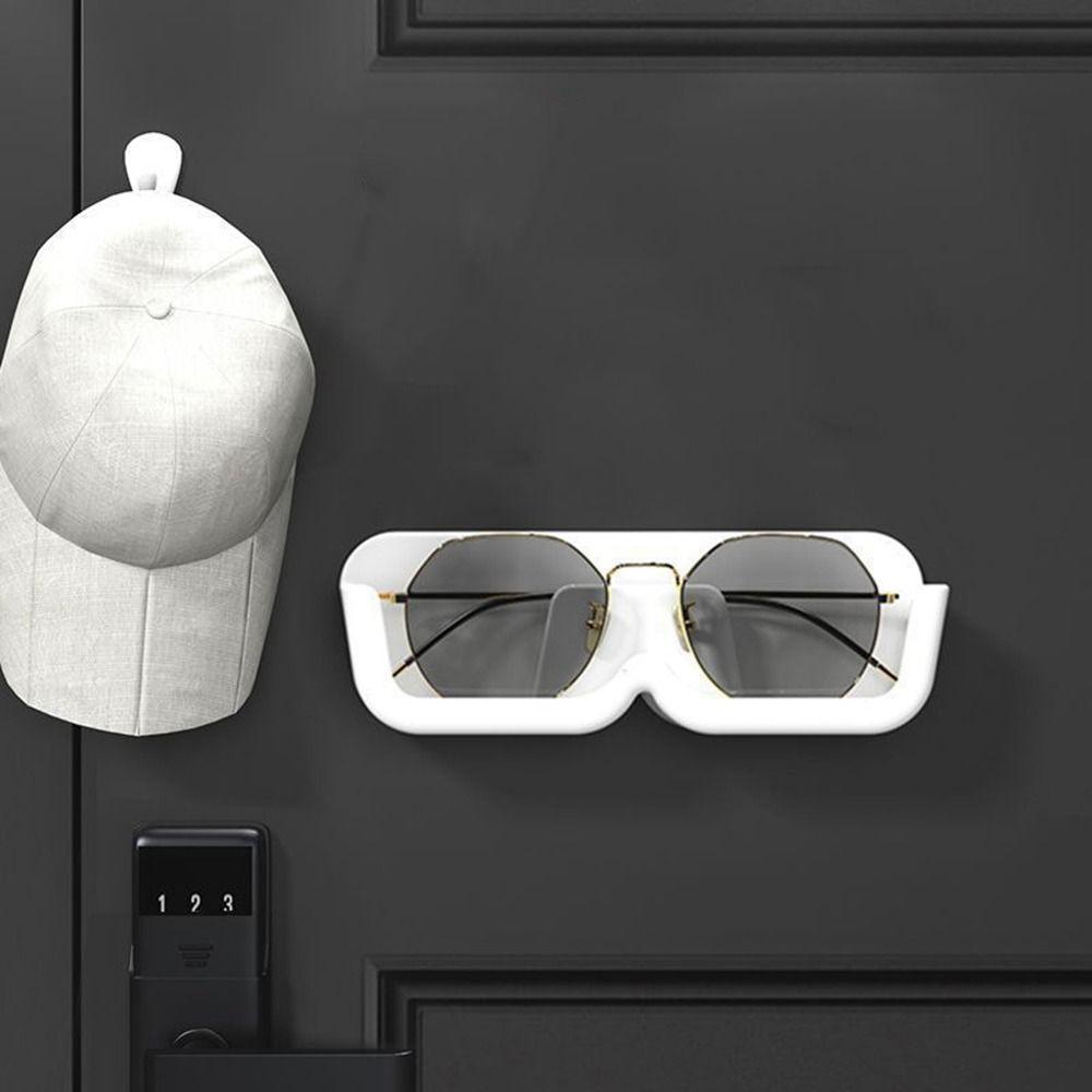 Punch-free Glasses Storage Box Wall Mounted Myopia Glasses Display Rack  Wardrobe