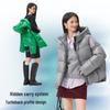 Qianrengang Unisex Hooded Goose Down Jacket Y318739Y