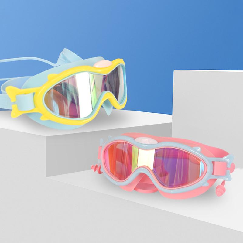 Kinder Schwimmbrille Wasserdicht Tauchen Surfen Schwimmbrille Kinder Schwimmbrille Ohrstöpsel Einstellbar Anti Fog UV Schutz