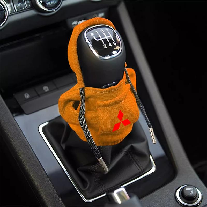 Hoodie Car Gear Car Shift Lever Cover Universal Car Gear Shift Knob For Mitsubishi ASX Lancer Pajero Outlander L200 EVO Lancer EX
