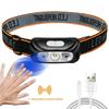 Mini Rechargeable Sensor Headlamp Waterproof Work Light Built-in Battery USB Rechargeable Head Flashlight Camping Search Light