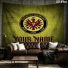 Custom Name Eintracht Frankfurt Printed Tapestry – Wall Hanging for Bedrooms, Dorms, and Home Decor