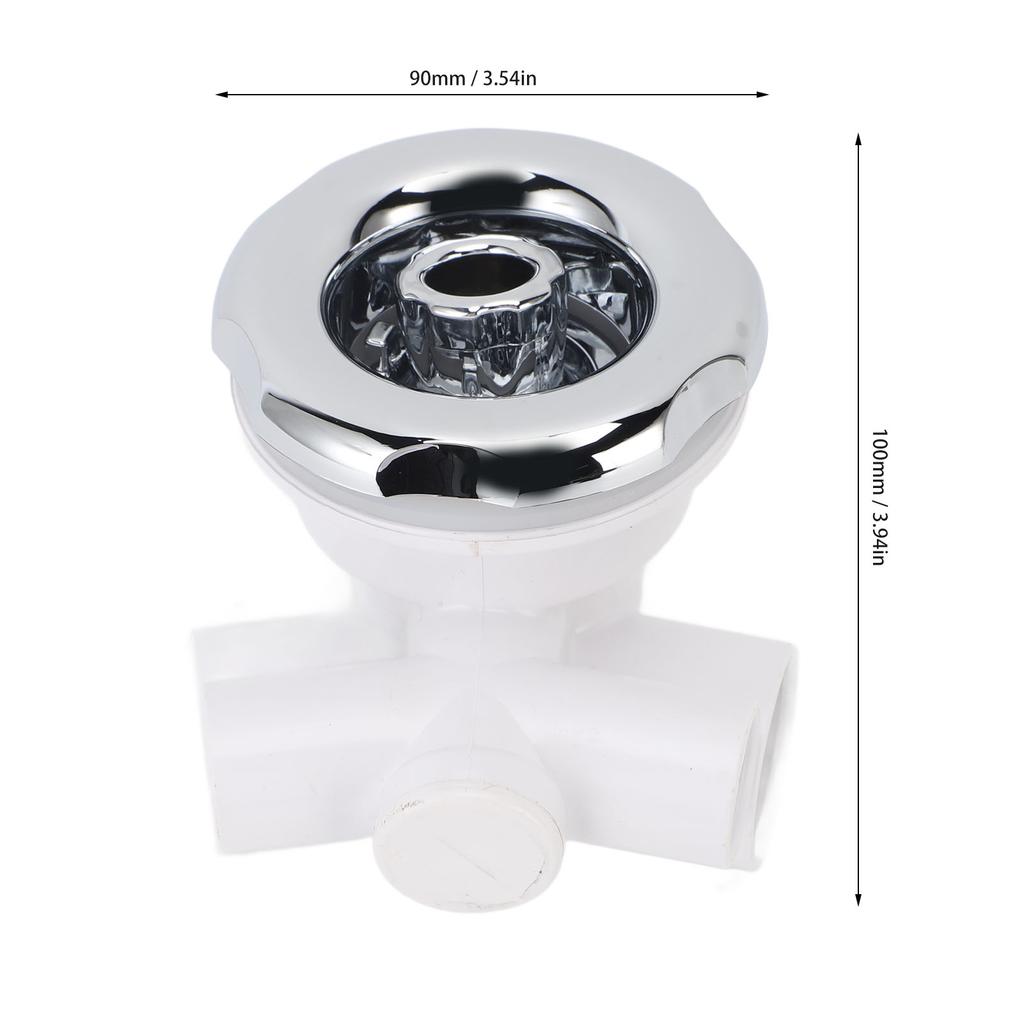 1in-1/2in Bathtub Jet Nozzle Adjustable Universal Flower Nozzle Massage Spa Jet Replacement