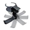 Newseed seena Aluminum Rotating Multifunctional Headphone Hanger with Drink Black 360° Holder, SE-E02A3601-BK