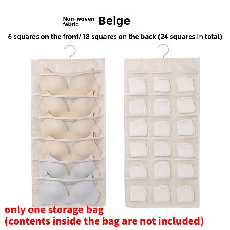 Underwear Organizer Wall Hanging With Nonwoven Fabric For Bedroom Storage