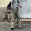 Unisex Jeans Leopard Print High Street Retro Wide Leg Loose Hip Hop