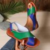 Fashion Female Shoes 2025 Summer Open Toe Women's Sandals Plus Size Mixed Colors Sandal for Outdoor Casual Comfortable Beach & Daily
