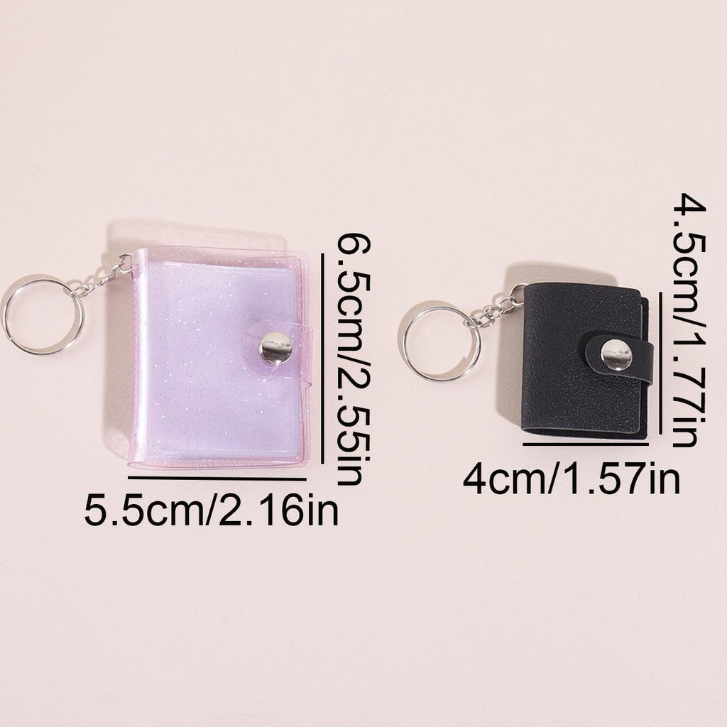 1-2 inch mini photo album binder, keychain style, pocket photo album binder, portable photo card holder, a gift for friends