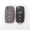 Silikon Araç Katlanır Anahtar Kılıfı Kılıfı Skoda Fabia Octavia İçin Seat Leon Toledo Altea Ibiza İçin Vw Golf Polo Bora Beetle İçin