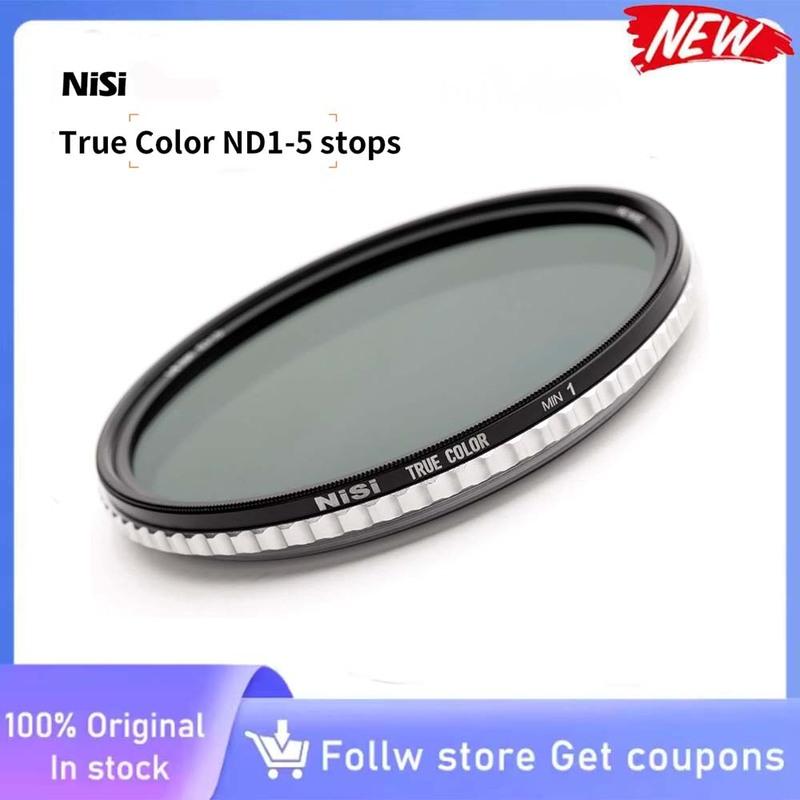 NiSi Swift True Color ND-Vario 67/72/77 мм 1-5 стопов (ND2-ND32) Переменный ND-фильтр Водонепроницаемый Нанопокрытие Оптическое Стекло с Чехлом 40.5mm