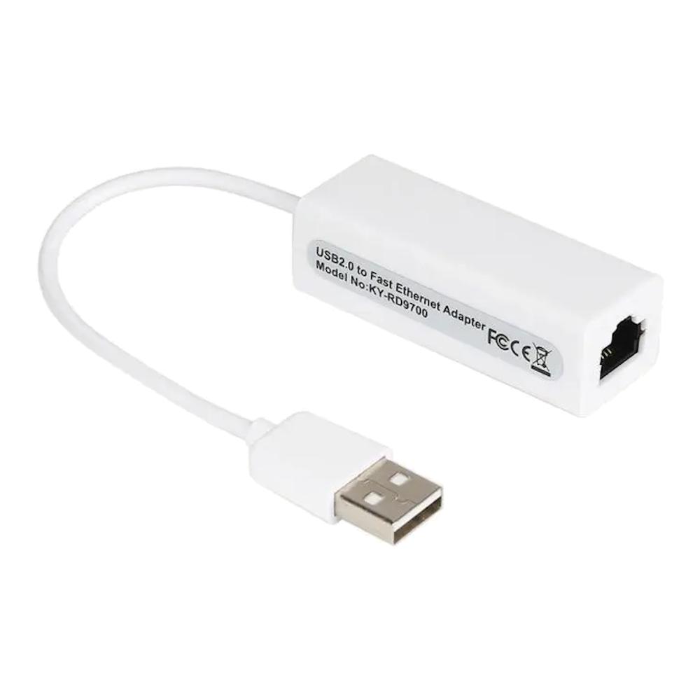Adapter ethernet usb 2.0 przejściówka 100mbps przejściówka rj-45 lan usb-a