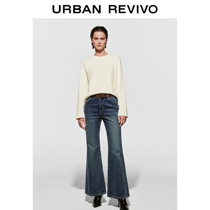 UR 2025 Winter Washed Flared Jeans