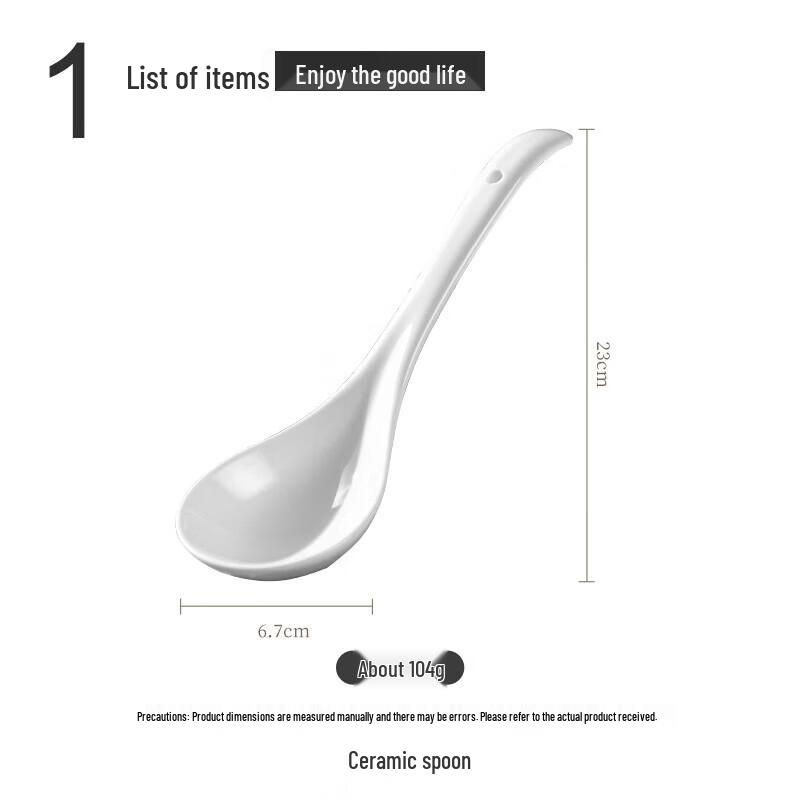 Brangdy Ceramic Large Soup Ladle