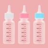 6Pcs 50ml Pet Milch Beständig Klare Flasche Biss Kätzchen Futter Skala Welpen Flasche Haustier Katze Hund Feeder pet Liefert