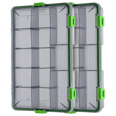 KUWAN Lure Large Capacity Fishing Tackle Storage Saltwater Freshwater Fishing Storage Tackle Set of 2 Case, Case, Fishing, Box, Box,