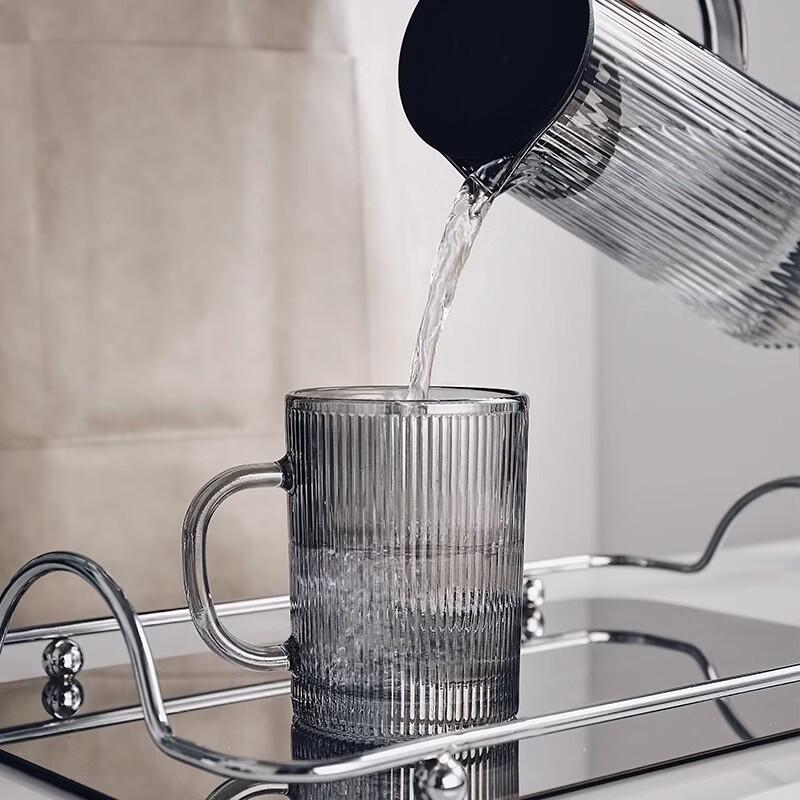 Handon Prémiová sada skleněných hrnků Jantarový Amber odolný proti teplu