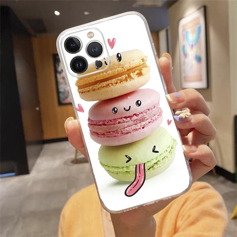 Phone Case For Iphone 17ProMax Air 16 15 14 13 Pro Max 15 16 Pro 15Plus Dessert Ice Cream Macarons Candy