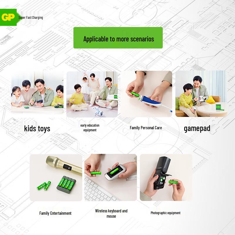 Super Overlord 2600mAh AA Rechargeable Batteries: 2-Pack for Wireless Mouse & KTV Devices