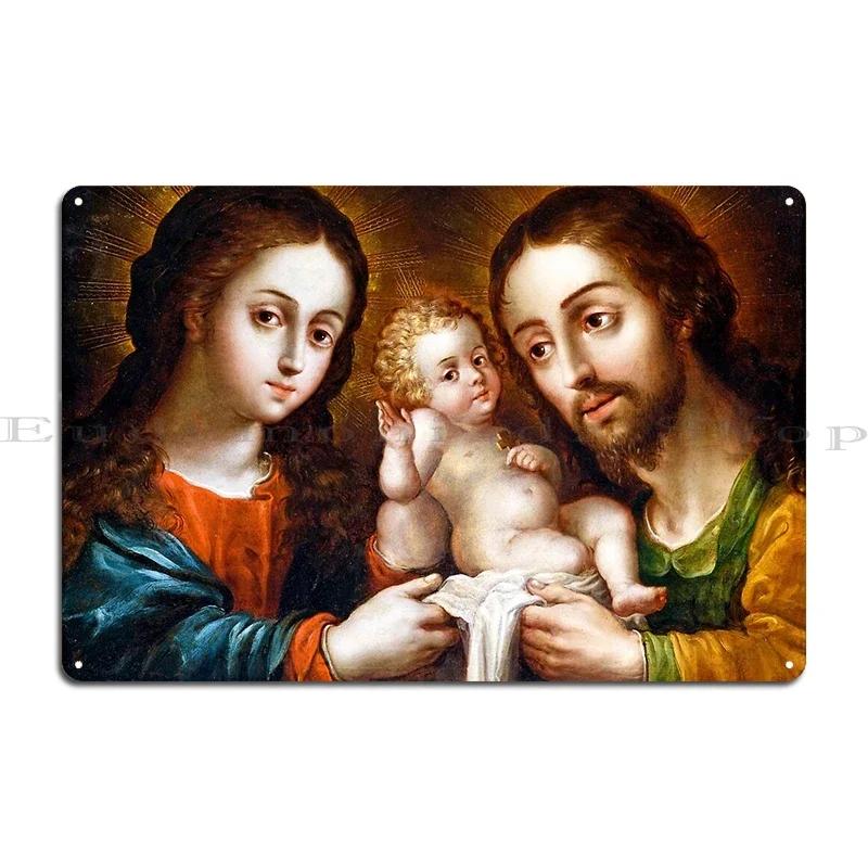 The Holy Trinity Motherhood Holy Mary and Jesus Daniel The Last Supper Metal Painting Iron Cinema Plaques Tin Sign Poster
