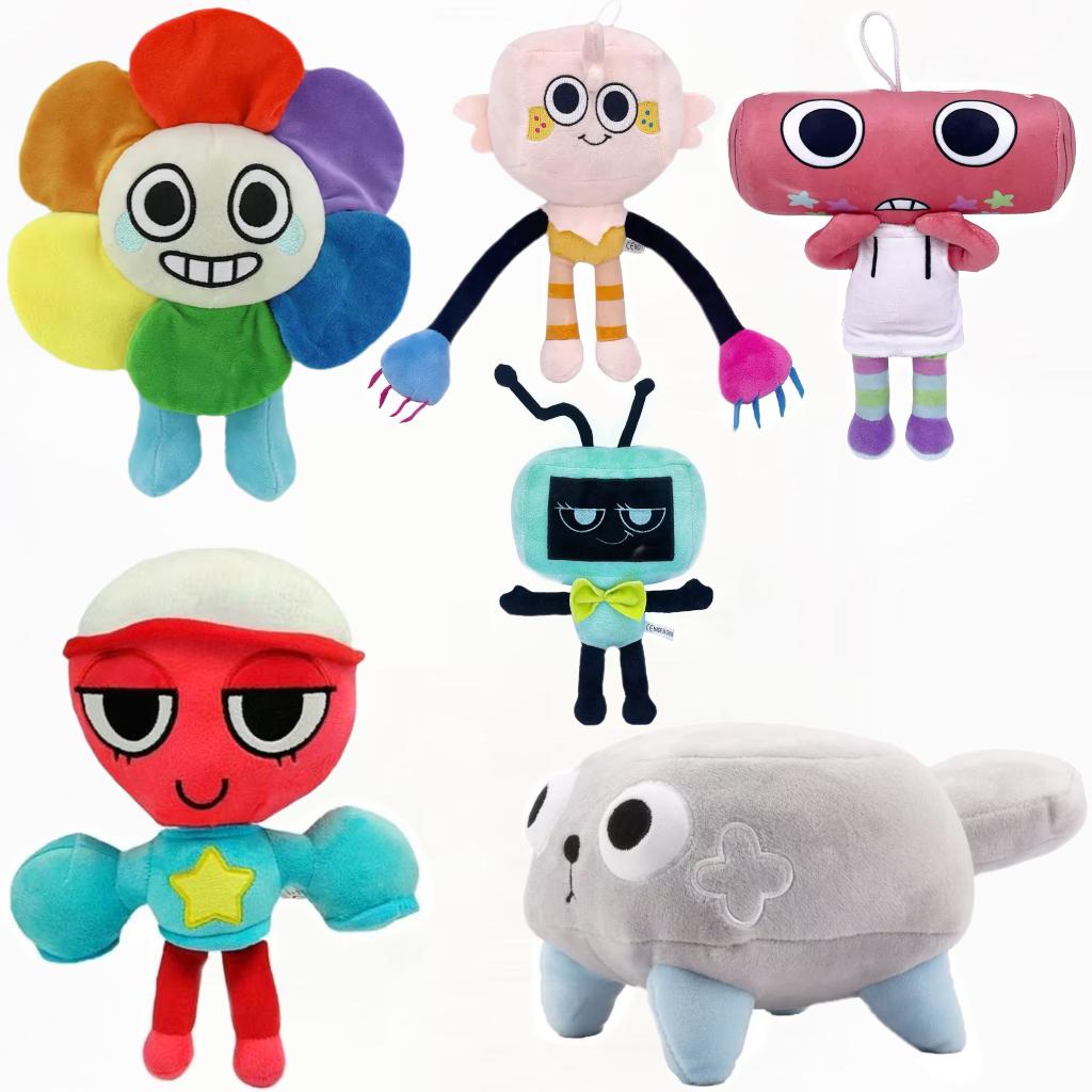 Dandy's World Plush Horror Game Dandy World Scrap Soft Stuffed Plush Toy Cute Boxten Poppys Plushie Pillow Dolls For Kids Gifts