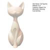 Elegant Cat Statue 3D Printed Minimalist Art Cat Sculpture Collectible Kitten Figurine for Desk Wine Cabinet Bedroom Bedside Decor Gifts