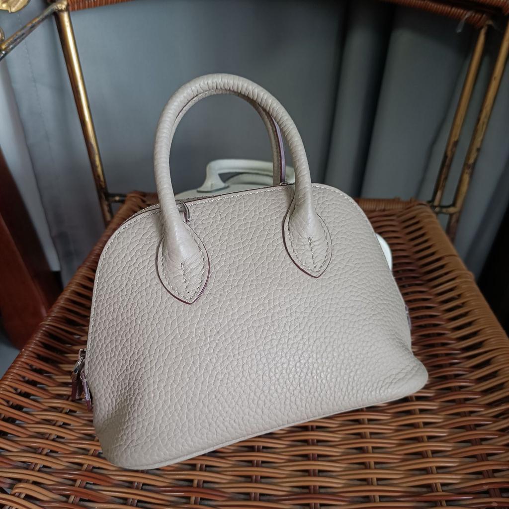 Handheld Crossbody Bowling Bag Neue Bolide Bag Reißverschluss Mini Head Leder Umhängetasche Klassische Shell Bag