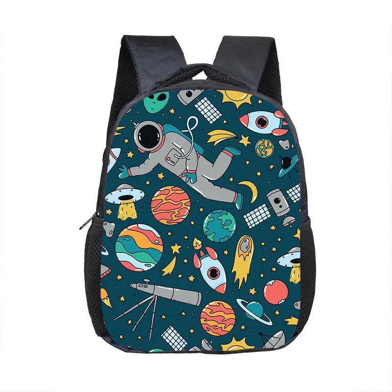 16 Inch Buitenaards Ruimteschip Piloot Rugzak voor 3-8 Jaar Oude Ruimte Astronaut Kinderen Boekentas Jongen Meisje Mini Peuter Schooltassen Cadeau
