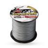 Ashconfish 9-Strand Braid Fishing Line, 9-Strand X 9, 1000m, Solid Color, 9-Strand Braid [Sizes 1.2-20 Available], Gray