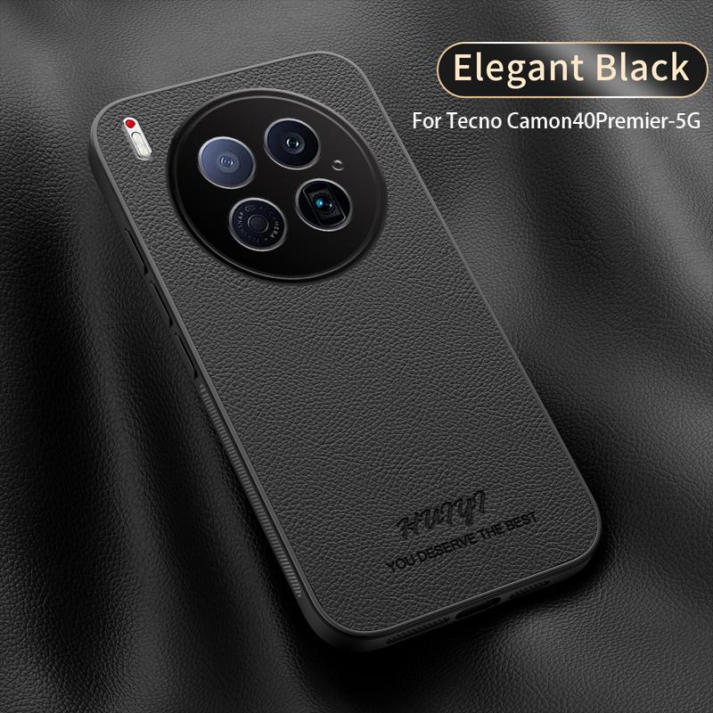 Luxury Business Leather Soft Frame Magnetic Cover For Tecno Camon 40 Premier 5G Phone Cases Capa
