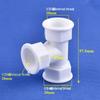 Male-to-Male Plastic Extension Nipple Connector with External Thread Adapter, High-Temperature Resistant, Sizes: 4/6/1 Inch.