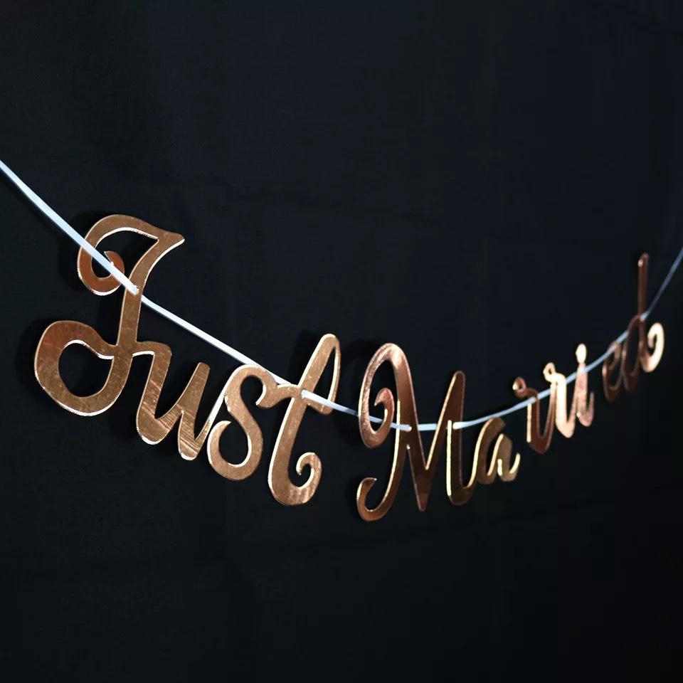 Birthday Letter Banner: Gold, Silver & Rose Gold Hot-Stamped Letters for Adult & Children’s Celebrations and Wedding Decor
