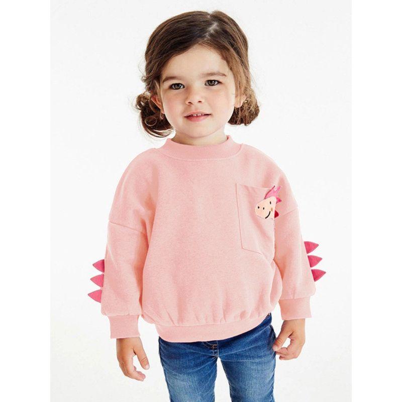 and Winter Girls' Sweatshirts, Spring and Autumn Clothing, 2025 New Style, Stylish Pure Cotton Baby Girls' Children's Clothing, Long-Sleeved Tops