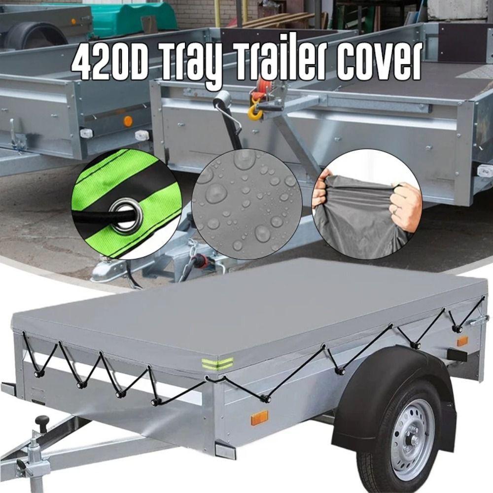 Prelată Auto Oxford 420D Husă Remorcă Prelată Remorcă Rezistentă la Praf Transport Auto