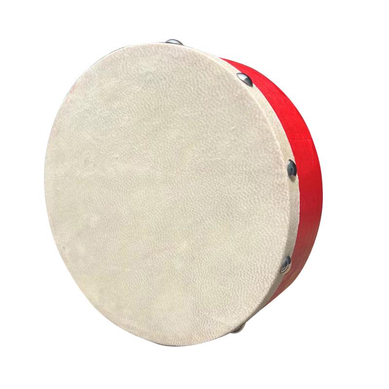 Orff Children's Double-Sided Sheepskin Hand Drum - Early Education Percussion Instrument