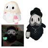 Adorable Doctor Nurse Schnabel Plush Toy With Luminous Lantern For Halloween Celebration