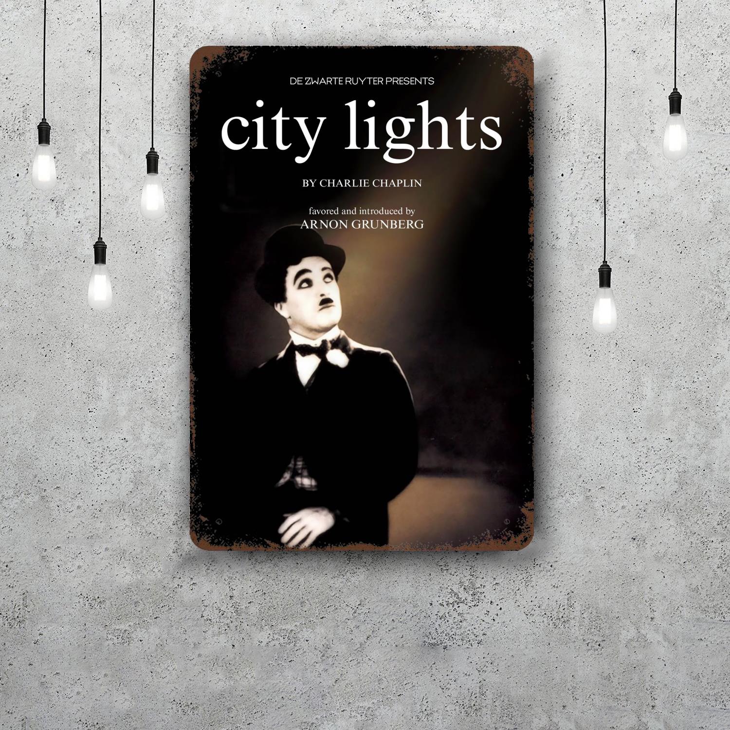 

Charles Chaplin Decor Poster Vintage Tin Sign Metal Sign Decorative Plaque for Pub Bar Man Cave Club Wall Decoration 20x30cm（7.8x11.8inch）