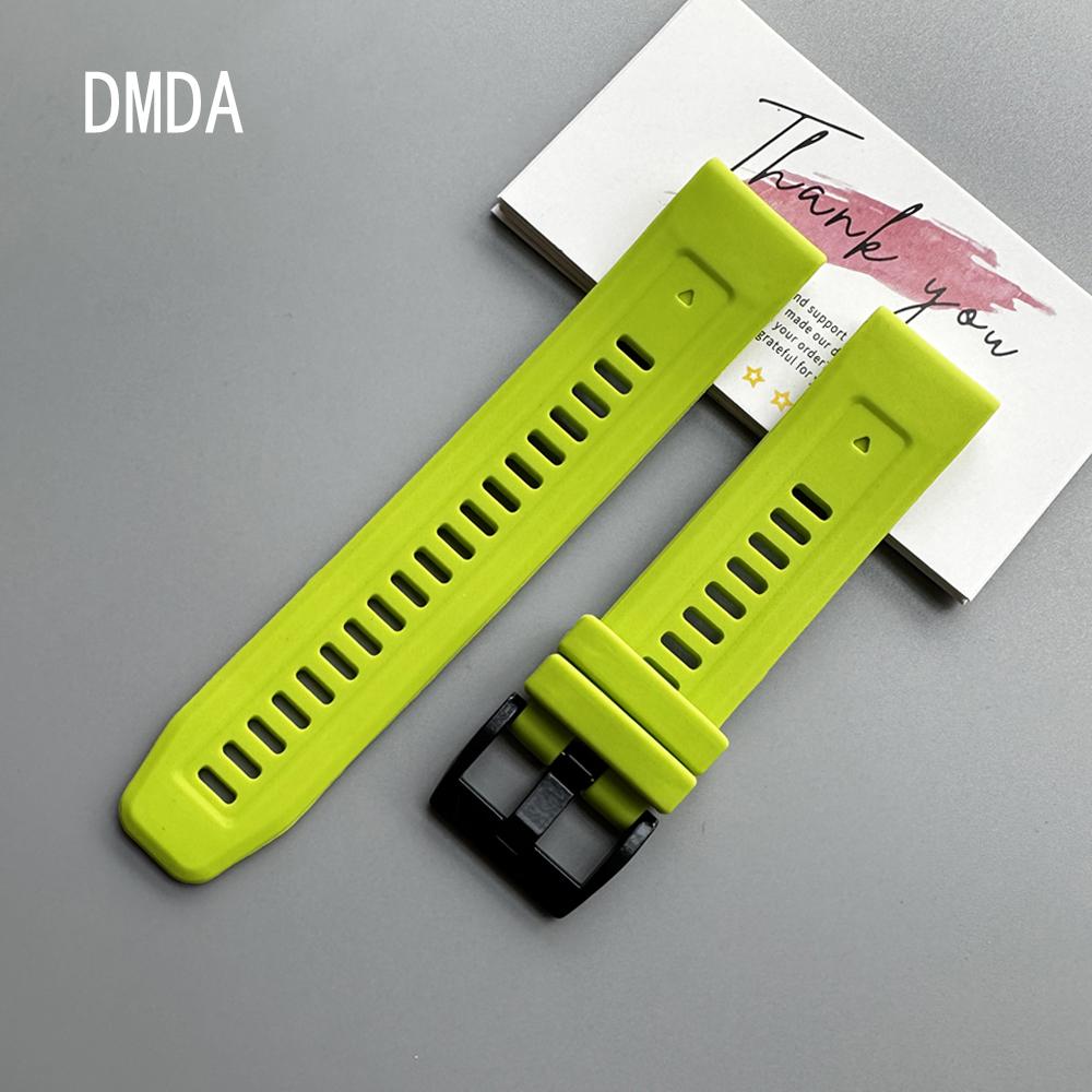 QuickFit 22mm 26mm Strap For Garmin Quatix 8 7 6 5 Sapphire Tactix 8 7 Pro Delta Bravo Silicone Band Fenix 7X 7 6X 6 5X Bracelet