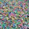 1KG DIY Craft Slime Filler Animal Polymer Clay Slices Cat Claw Pad  Bear Paw Acrylic Rhinestone Mixture Polymer Clay Sprinkles