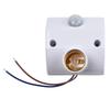 AC110-240V LED Automatic Human Body Infrared IR Sensor Lamp Holder For E27 Bulb IP44 Wall Lamp Holder Socket