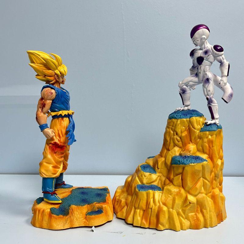 Anime Figur Son Goku VS Frieza Actionfigur PVC Statue Modell Puppe Sammlerstück Schreibtisch Dekoration Kinderspielzeug Geschenke